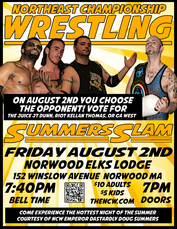 PRESS RELEASE: SummersSlam Comes to Norwood August&nbsp;2!