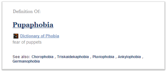 pupaphobia