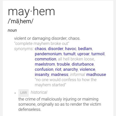 mayhem