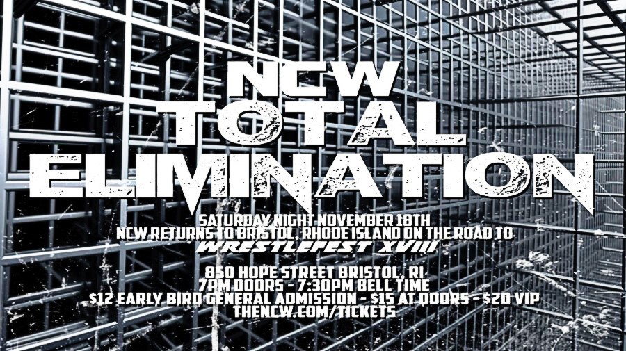 PRESS RELEASE: NCW Total Elimination Comes to Bristol November&nbsp;18th!